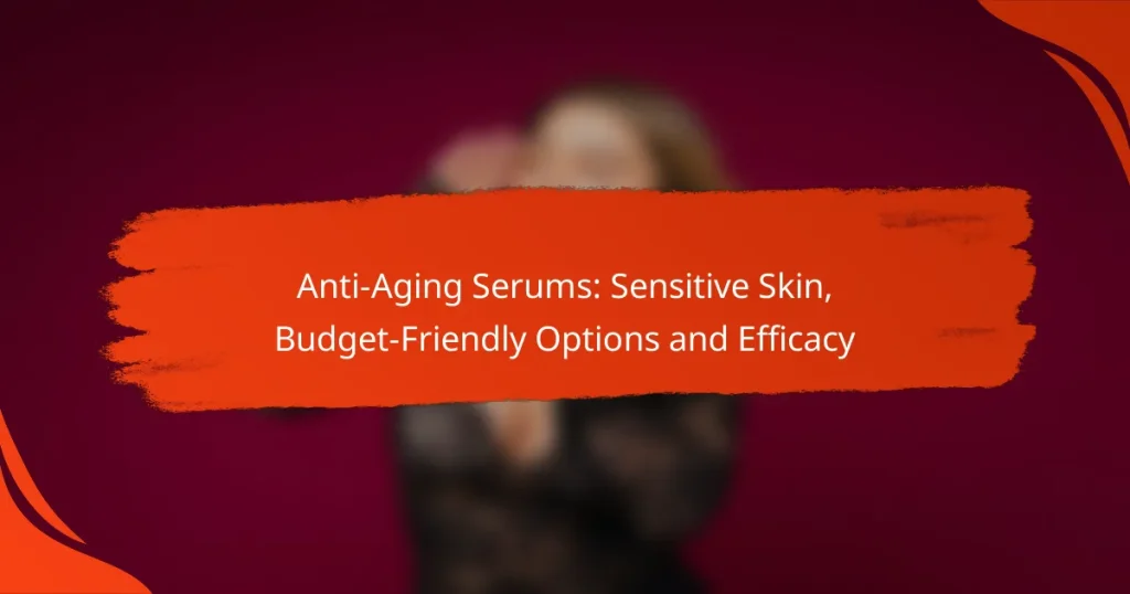 Anti-Aging Serums: Sensitive Skin, Budget-Friendly Options and Efficacy