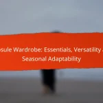 Capsule Wardrobe: Essentials, Versatility and Seasonal Adaptability