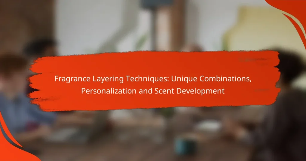 Fragrance Layering Techniques: Unique Combinations, Personalization and Scent Development