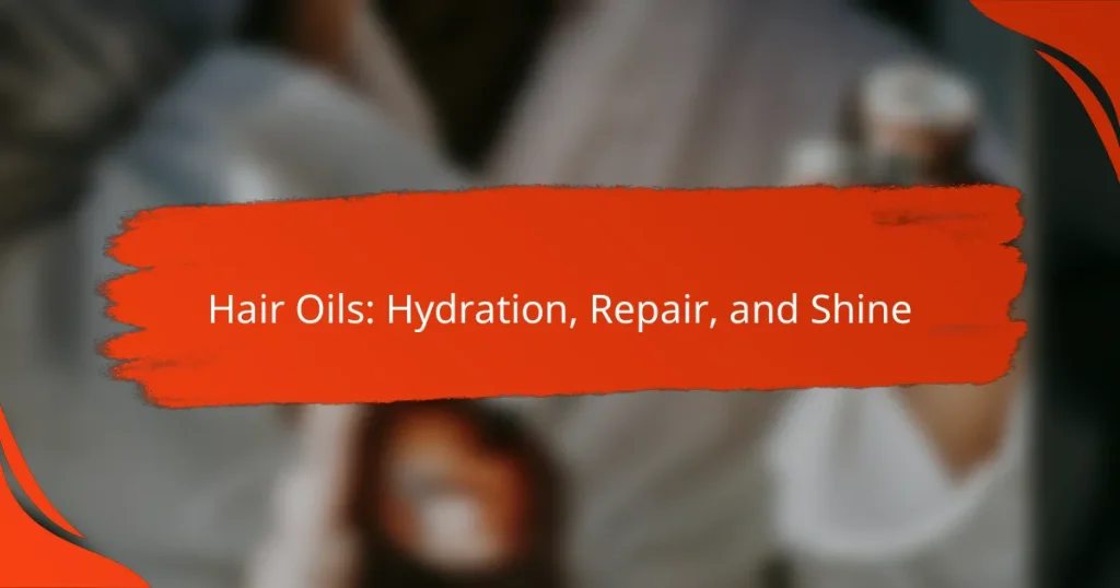 Hair Oils: Hydration, Repair, and Shine
