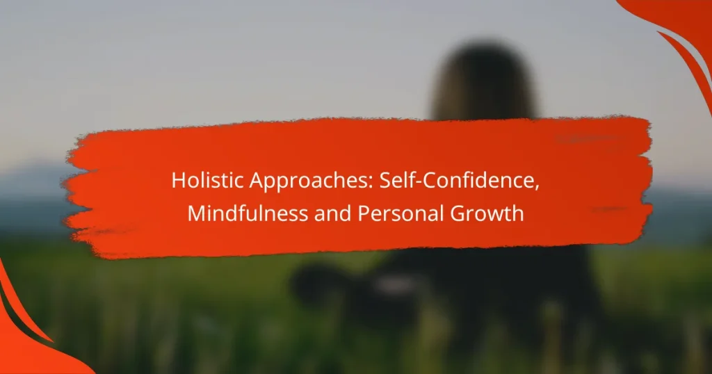 Holistic Approaches: Self-Confidence, Mindfulness and Personal Growth